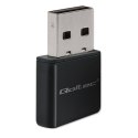 Qoltec Karta sieciowa zewnętrzna | Ultra szybki mini adapter NANO Wi-fi | Standard N | USB 2.0 | 300Mb/s | 2.4GHz