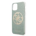 Guess Circle Glitter 4G - Etui iPhone 11 Pro Max (khaki)