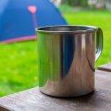 Kubek Turystyczny Stalowy 450 ml ORION Stal Nierdzewna na Ognisko