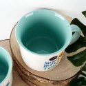 Kubek Porcelanowy 380 ml NAVA It's Summer Time Miętowy Uchwyt