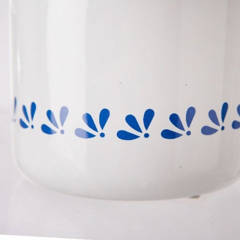 Garnek Kubek z Miarką Wylewką Emaliowany Biały Solidny Trwały ORION 1,2 L