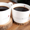 Kubki Ceramiczne Serduszka Dekoracyjne Ozdobne ORION 200 ml 2 szt.