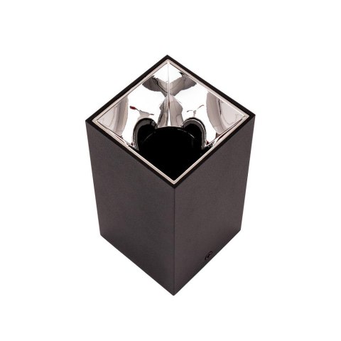 Oprawa sufitowa V-TAC GU10 kwadrat natynkowa czarny+ciemny chrom 74x74x140mm VT-882SQ 3 lata gwarancji