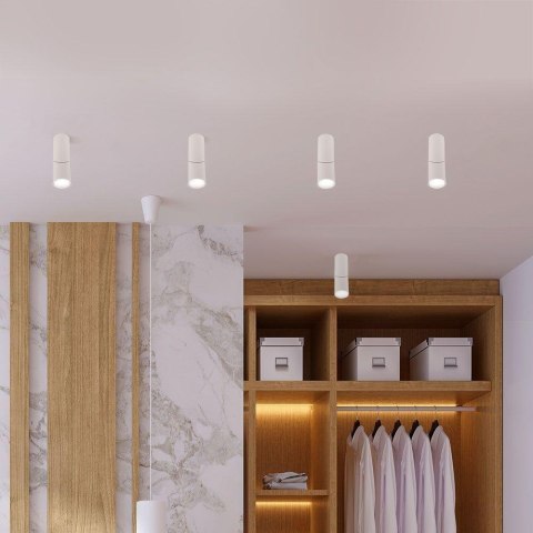 Oprawa V-TAC aluminiowa GU10 okrągła natynkowa tuba biała VT-804 3 lata gwarancji