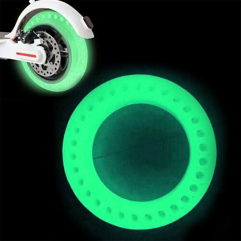 Opona bezdętkowa pełna pneumatyczna 8.5 Hulajnoga Xiaomi M365 /Pro Fluorescencyjna - zielona