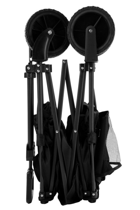 Wózek ogrodowy plażowy składany WAGEN czarny