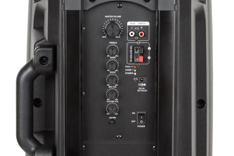 Aktywna kolumna głośnikowa (z 2 mikrofonami bezprzewodowymi UHF, SD, Bluetooth, FM, USB) 20 Watt