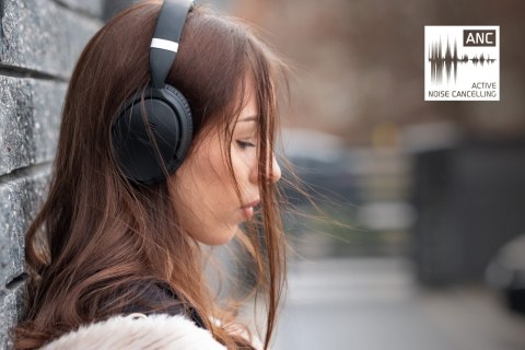 Bezprzewodowe słuchawki nauszne z ANC Kruger&Matz F7A Lite