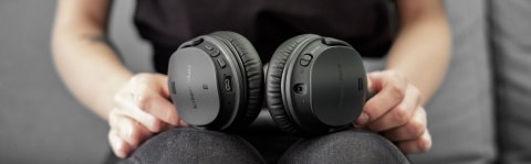 Bezprzewodowe słuchawki nauszne z ANC Kruger&Matz F7A