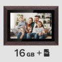 Cyfrowa ramka Kruger&Matz na zdjęcia FRAMEO Wi-Fi 10,1" drewniana ramka