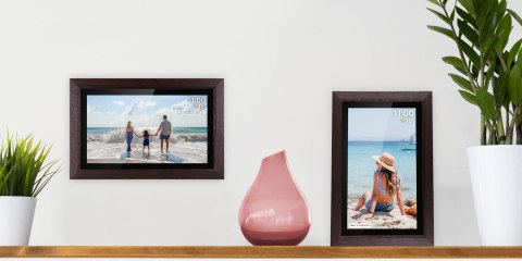 Cyfrowa ramka Kruger&Matz na zdjęcia FRAMEO Wi-Fi 10,1" drewniana ramka