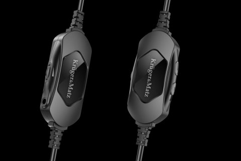 Gamingowe słuchawki nauszne dla dzieci Kruger&Matz Gamer Kids, kolor różowy