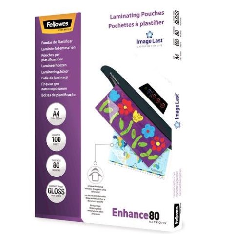 LAMINATOR POUCH IMAGELAST A4 80 100PCS 5306114 FELLOWES