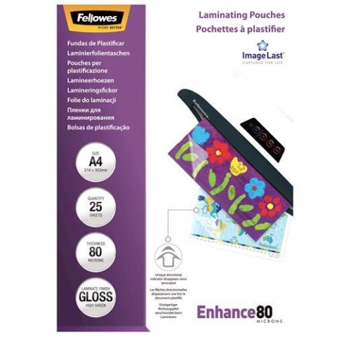 LAMINATOR POUCH IMAGELAST A4 80 25PCS 5396205 FELLOWES