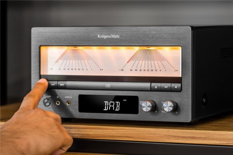 Wieża HiFi Kruger&Matz KM1995 (Wzmacniacz klasy A, CD, USB, Bluetooth, radio cyfrowe DAB+, FM)