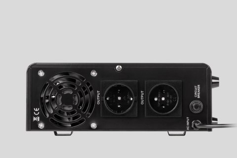 Zasilacz Awaryjny Naścienny Rebel POWER-500 - przetwornica z czystym przebiegiem sinusoidalnym i funkcją ładowania 12V 230V 500V