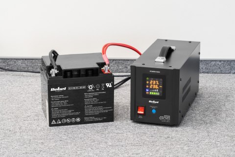 Zasilacz Awaryjny Rebel POWER-1000 - przetwornica z czystym przebiegiem sinusoidalnym i funkcją ładowania 12V 230V 1000VA/700W