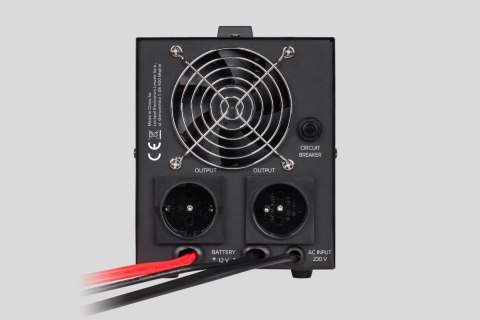 Zasilacz Awaryjny Rebel POWER-500 - przetwornica z czystym przebiegiem sinusoidalnym i funkcją ładowania 12V 230V 500VA/300W