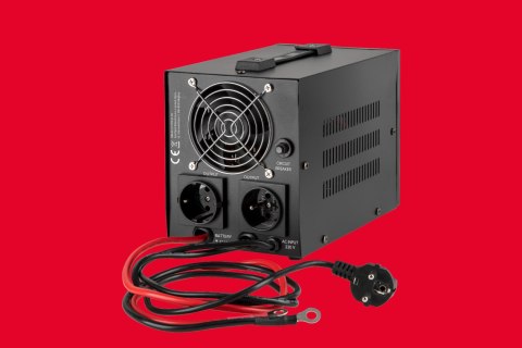 Zasilacz Awaryjny Rebel POWER-500 - przetwornica z czystym przebiegiem sinusoidalnym i funkcją ładowania 12V 230V 500VA/300W