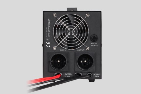 Zasilacz Awaryjny Rebel POWER-800 - przetwornica z czystym przebiegiem sinusoidalnym i funkcją ładowania 12V 230V 800VA/500W