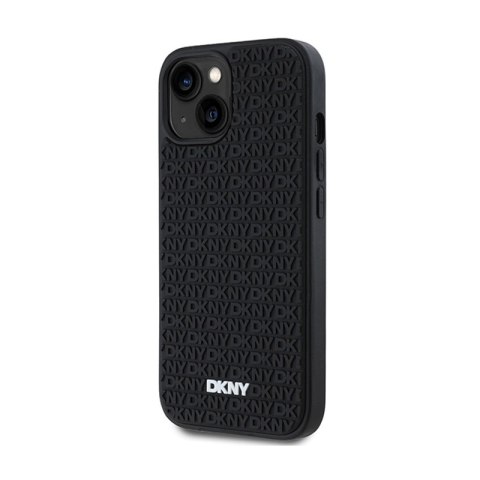 DKNY 3D Rubber Repeat Pattern - Etui iPhone 15 Plus (czarny)