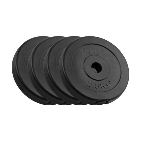 Obciążenie bitumiczne zestaw 4x2.5kg, otwór 31mm, talerz klasyczny, REBEL ACTIVE