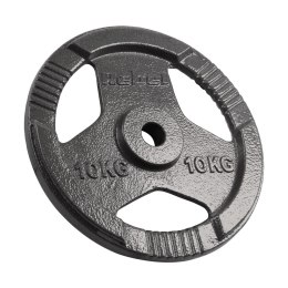 Obciążenie żeliwne zestaw 2x10kg, otwór 31mm, talerz z uchwytami, REBEL ACTIVE