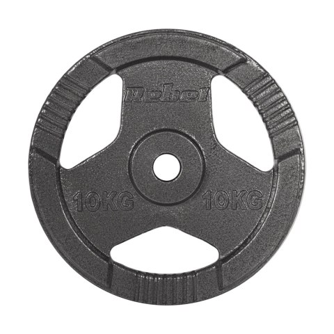 Obciążenie żeliwne zestaw 2x10kg, otwór 31mm, talerz z uchwytami, REBEL ACTIVE