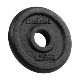 Obciążenie żeliwne zestaw 4x1.25kg, otwór 31mm, talerz klasyczny, REBEL ACTIVE