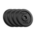 Obciążenie żeliwne zestaw 4x2.5kg, otwór 31mm, talerz klasyczny, REBEL ACTIVE