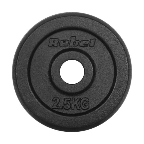 Obciążenie żeliwne zestaw 4x2.5kg, otwór 31mm, talerz klasyczny, REBEL ACTIVE