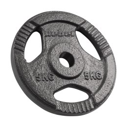 Obciążenie żeliwne zestaw 4x5kg, otwór 31mm, talerz z uchwytami, REBEL ACTIVE