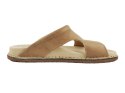 ABAT ROZM. 37 Klapki ortopedyczne damsko-męskie beżowe, skórzane, antyposlizgowe