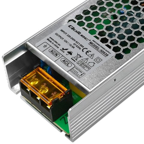 Qoltec Zasilacz impulsowy do LED | 150W | 12V | 12.5A | Slim