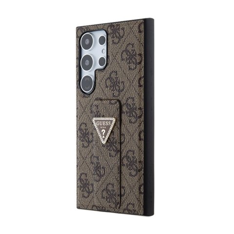 Guess 4G Triangle Strass - Etui Samsung Galaxy S24 Ultra (brązowy)