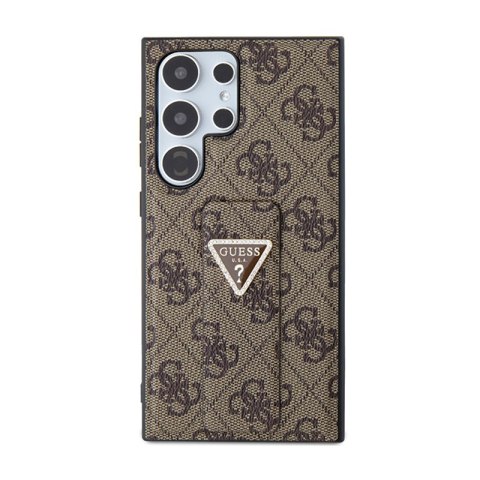 Guess 4G Triangle Strass - Etui Samsung Galaxy S24 Ultra (brązowy)