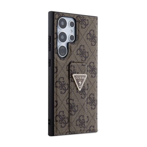 Guess 4G Triangle Strass - Etui Samsung Galaxy S24 Ultra (brązowy)