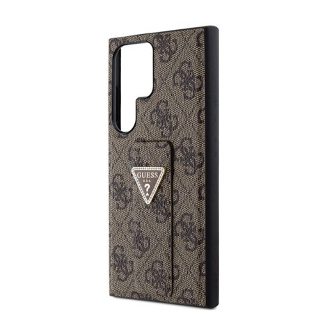 Guess 4G Triangle Strass - Etui Samsung Galaxy S24 Ultra (brązowy)