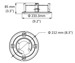UCHWYT SUFITOWY KAMERY DS-1671ZJ-SD11 Hikvision