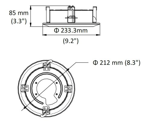 UCHWYT SUFITOWY KAMERY DS-1671ZJ-SD11 Hikvision