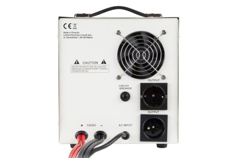 Zasilacz awaryjny KEMOT PROsinus-2000 przetwornica z czystym przebiegiem sinusoidalnym i funkcją ładowania 12V 230V 2000VA/1200W