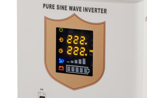 Zasilacz awaryjny KEMOT PROsinus-2000 przetwornica z czystym przebiegiem sinusoidalnym i funkcją ładowania 12V 230V 2000VA/1200W