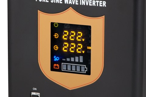 Zasilacz awaryjny KEMOT PROsinus-2200 przetwornica z czystym przebiegiem sinusoidalnym i funkcją ładowania 12V 230V 2200VA/1600W