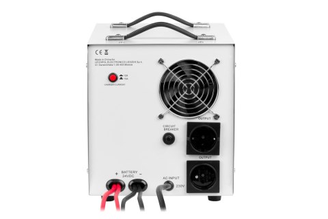 Zasilacz awaryjny KEMOT PROsinus-2600/24 przetwornica z czystym przebiegiem sinusoidalnym i funkcją ładowania 24V 230V 2600VA/18