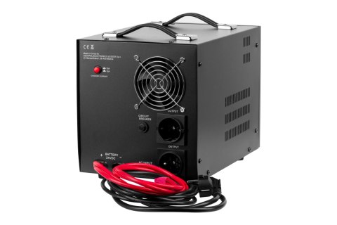 Zasilacz awaryjny KEMOT PROsinus-2600/24 przetwornica z czystym przebiegiem sinusoidalnym i funkcją ładowania 24V 230V 2600VA/18