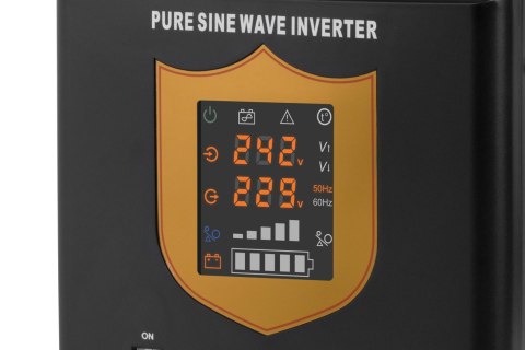 Zasilacz awaryjny KEMOT PROsinus-2600/24 przetwornica z czystym przebiegiem sinusoidalnym i funkcją ładowania 24V 230V 2600VA/18