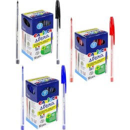 Długopisy Carioca Sfera czerwone (50)