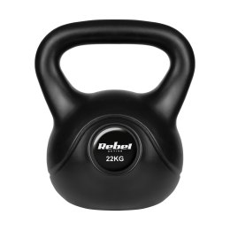 Kettlebell bitumiczny 22 kg REBEL ACTIVE
