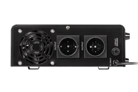 Zasilacz awaryjny naścienny KEMOT PROsinus-800 przetwornica z czystym przebiegiem sinusoidalnym i funkcją ładowania 12V 230V 800