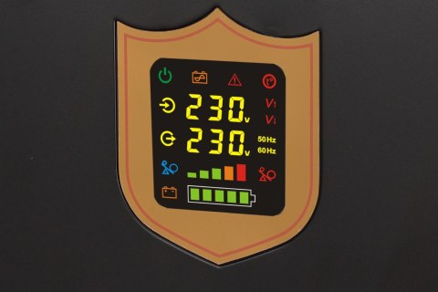 Zasilacz awaryjny naścienny KEMOT PROsinus-800 przetwornica z czystym przebiegiem sinusoidalnym i funkcją ładowania 12V 230V 800